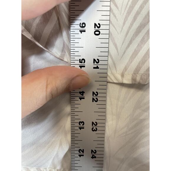 Me by Jennie Garth Tank Top Womens Small Geometric Print Tie Front Sleeveless - Picture 3 of 8